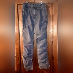 NWT PrettyLittleThing Washed Grey Denim Jeans